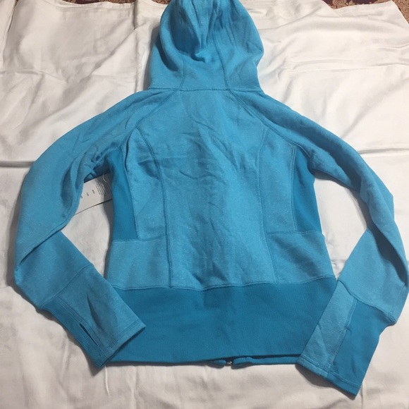 Active life ladies hoodie. Color: Turquoise. - Picture 4 of 10